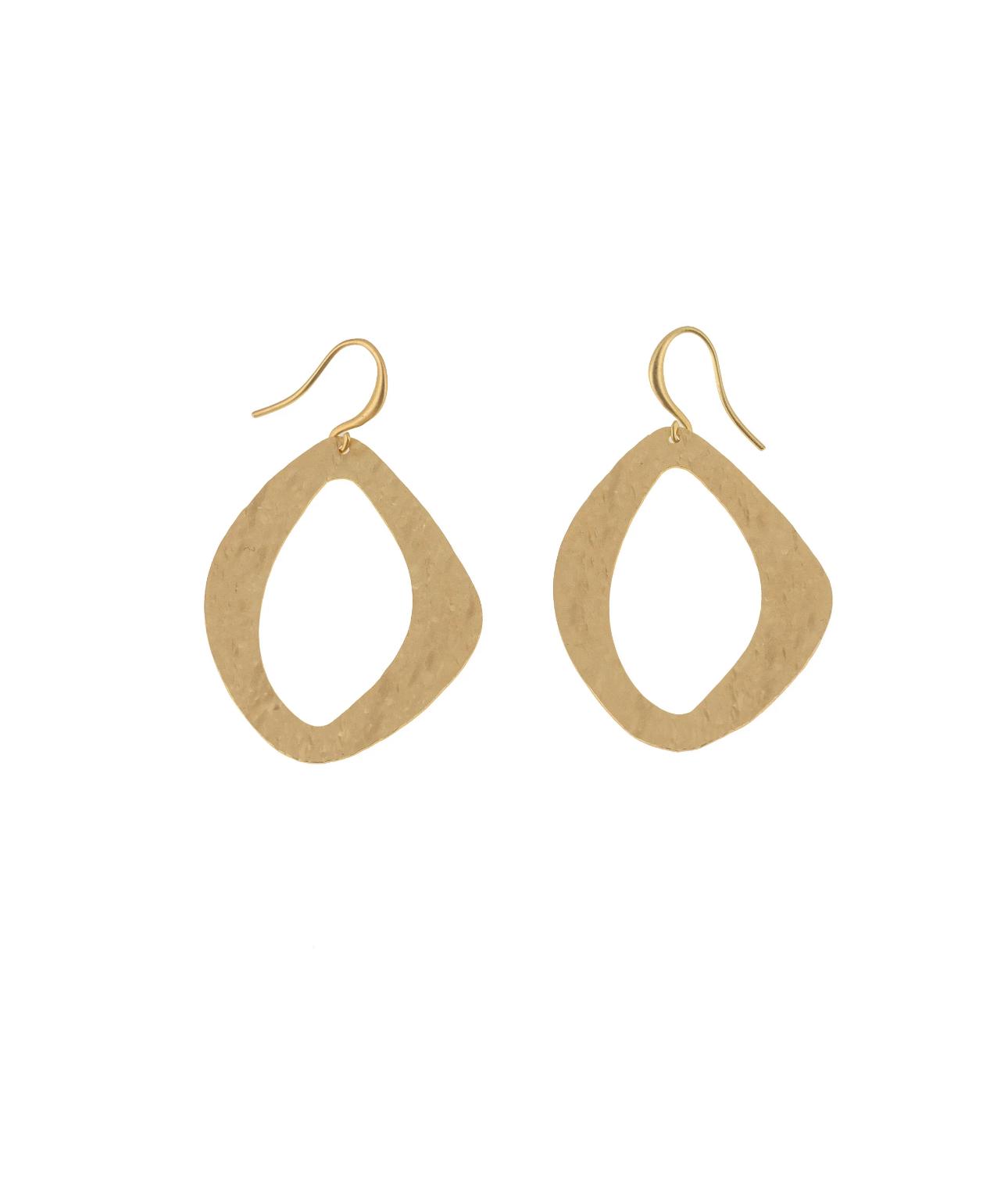 Orecchini navetta stilizzata