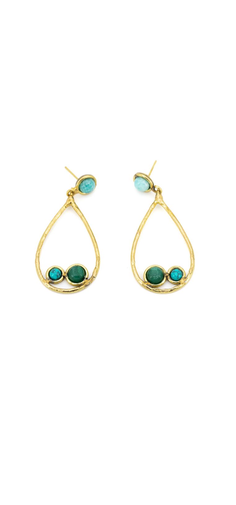 orecchini pietre goccia