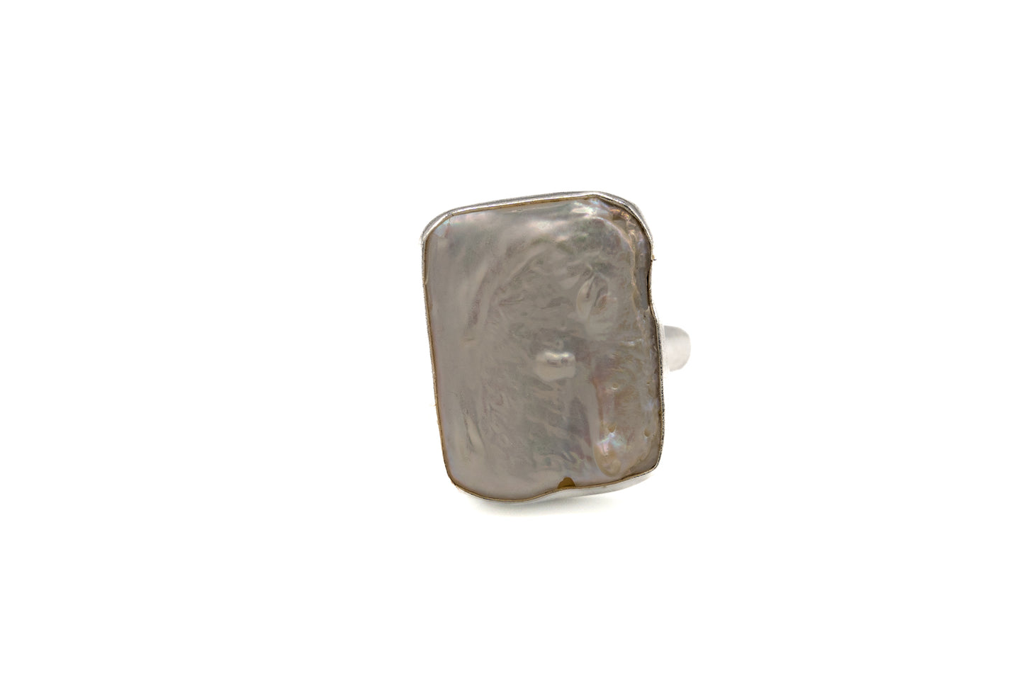 Anello ottone perla