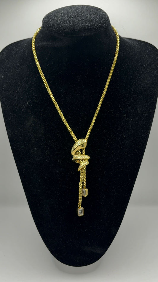 Collana nodo zirconato
