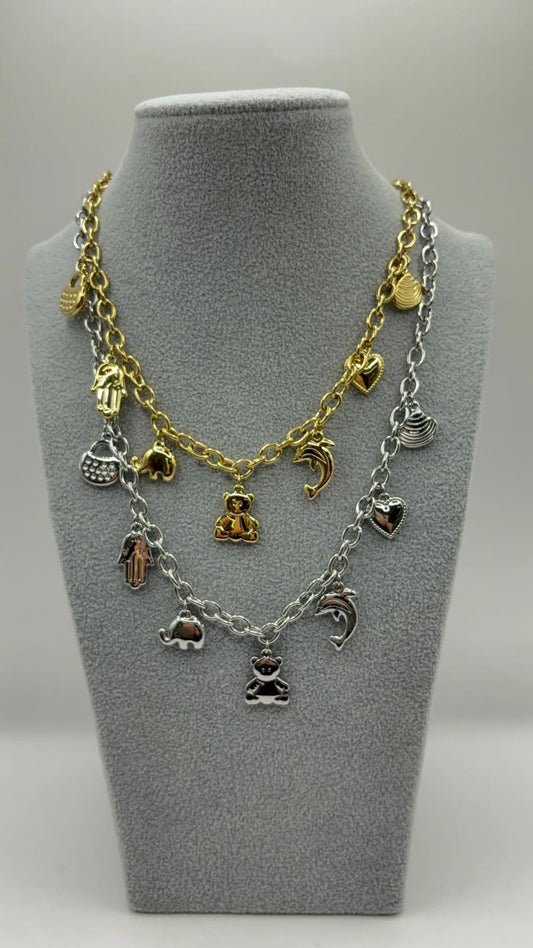 Collana charms orsetto